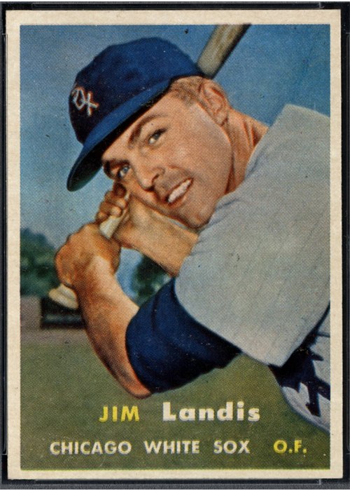 1957 Topps #375 Jim Landis, Chicago White Sox