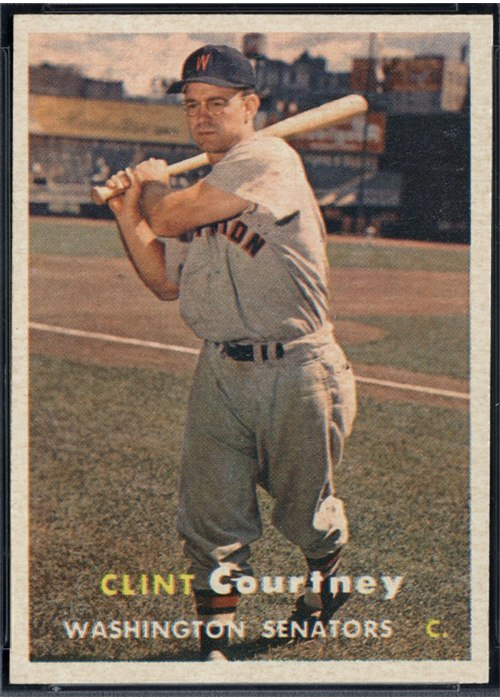 1957 Topps #51 Clint Courtney, Washington Senators