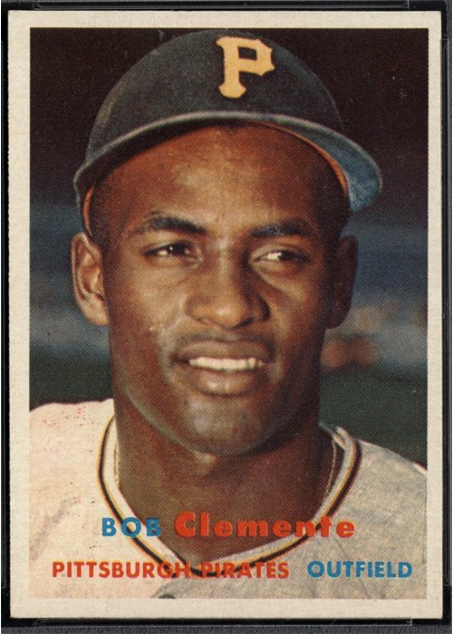 1957 Topps #76 Roberto Clemente, Pittsburgh Pirates