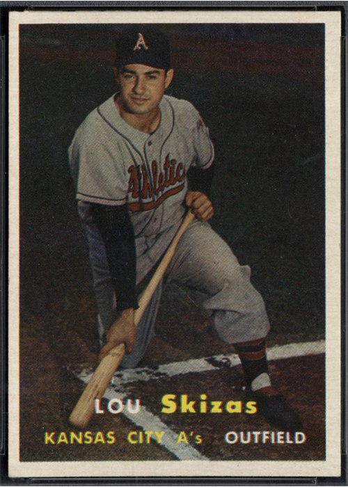1957 Topps #83 Lou Skizas, Kansas City Athletics