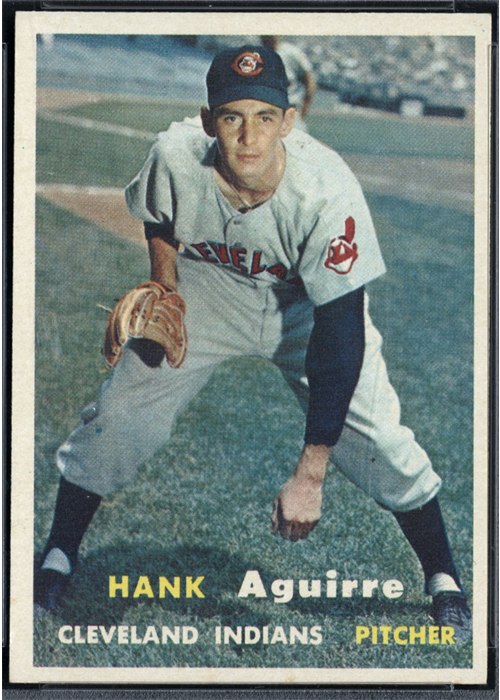 1957 Topps #96 Hank Aguirre, Cleveland Indians