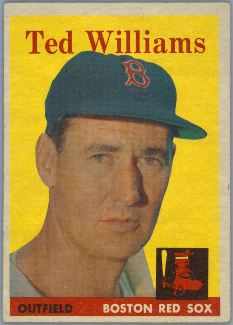 1958 Topps #1 Ted Williams, Boston Red Sox