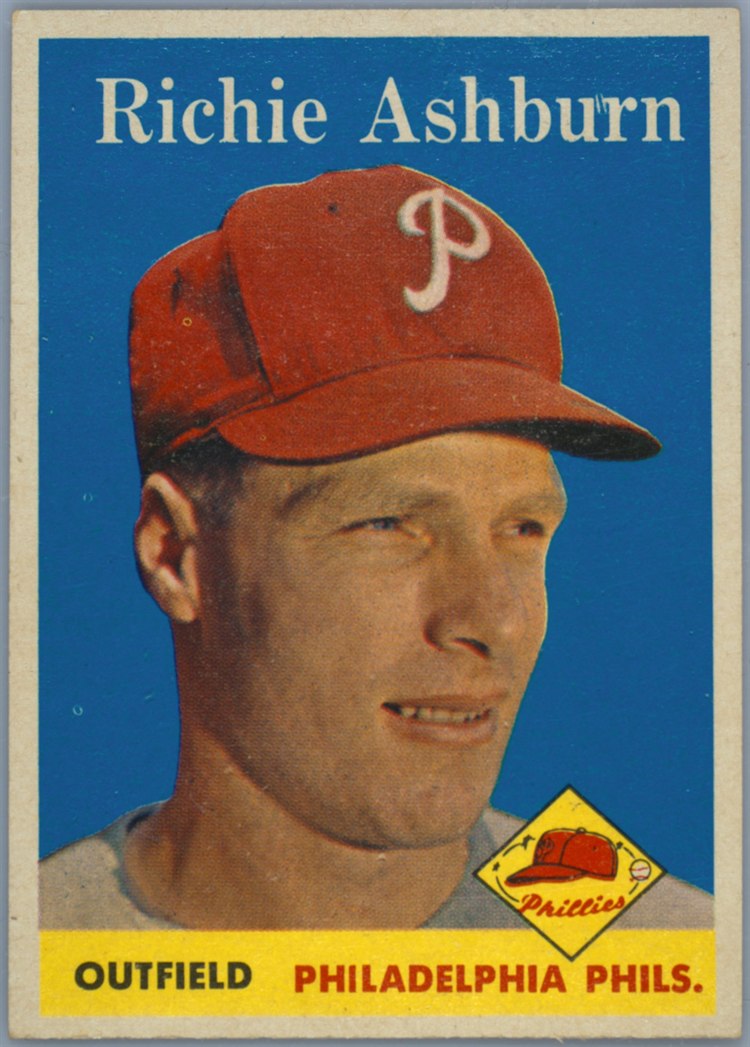 1958 Topps #230 Richie Ashburn, Philadelphia Phillies
