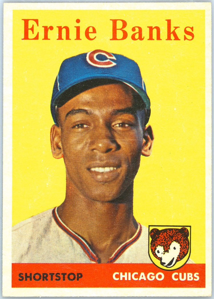 1958 Topps #310 Ernie Banks, Chicago Cubs