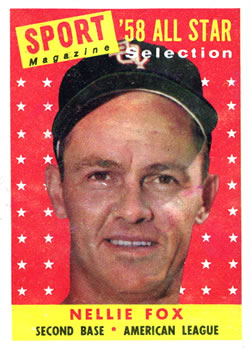 1958 Topps #479 Nellie Fox, Chicago White Sox