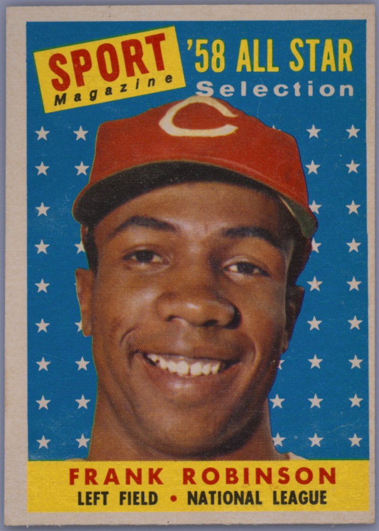 1958 Topps #484 Frank Robinson, Cincinnati Reds