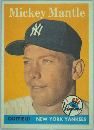 Mickey Mantle #150 - 1958 Topps Baseball