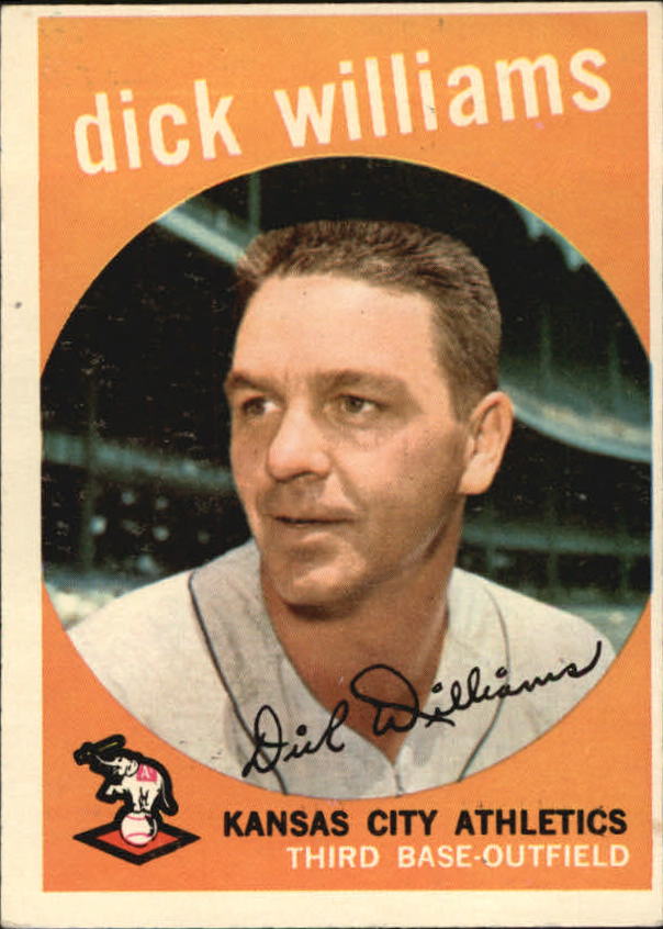 1959 Topps #292 Dick Williams, Kansas City Athletics (front)