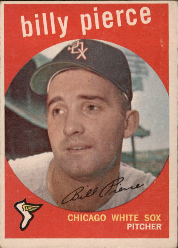 1959 Topps #410 Billy Pierce, Chicago White Sox (front)