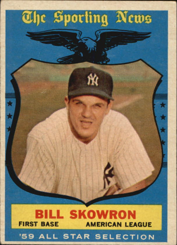 1959 Topps #554 Bill Skowron, New York Yankees (front)