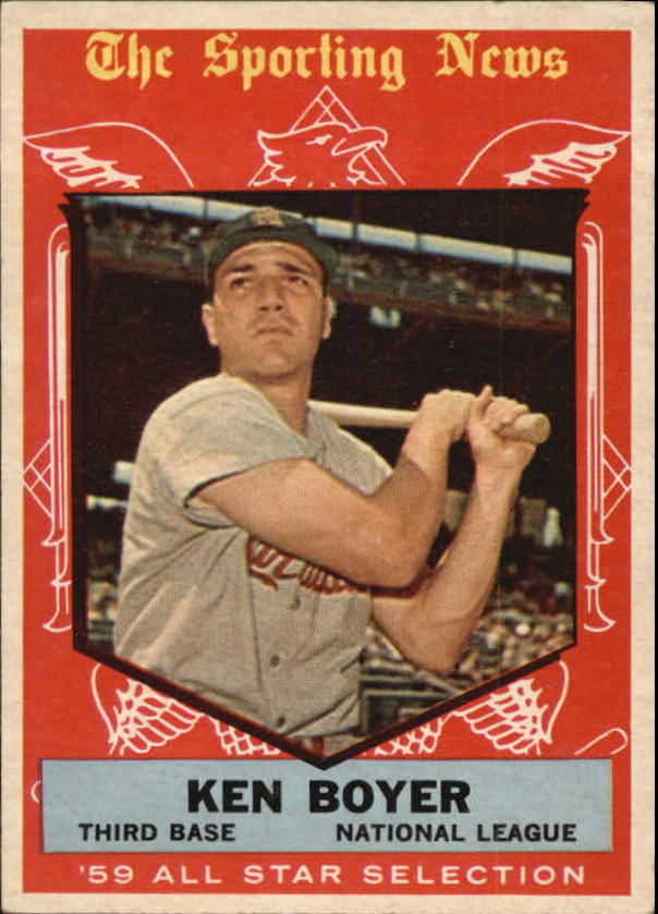1959 Topps #557 Ken Boyer, St. Louis Cardinals (front)