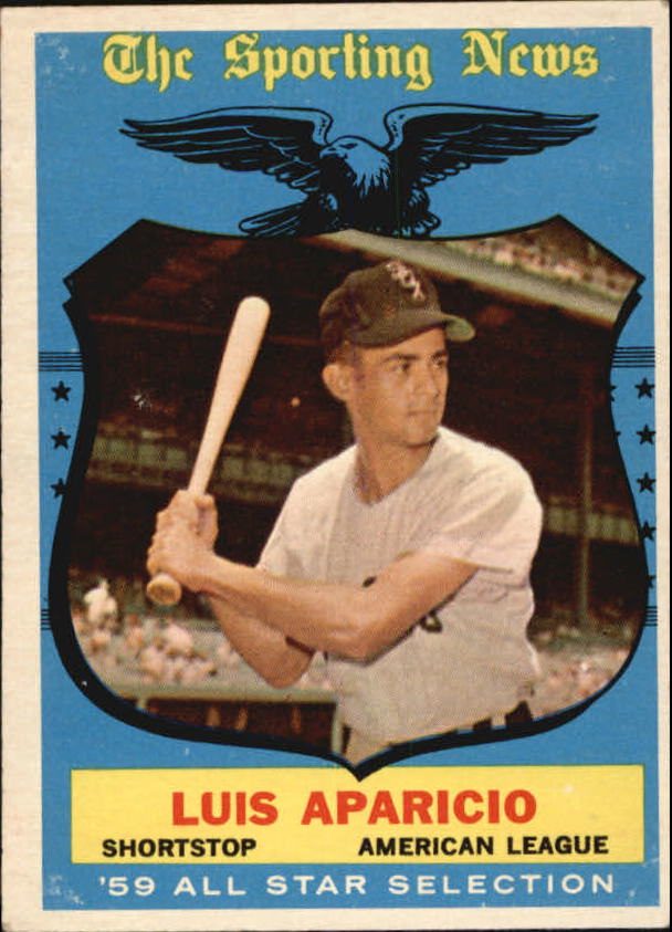 1959 Topps #560 Luis Aparicio, Chicago White Sox (front)