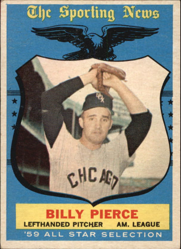 1959 Topps #572 Billy Pierce, Chicago White Sox (front)