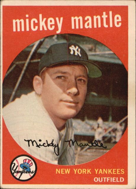 Mickey Mantle #10 - 1959 Topps Baseball