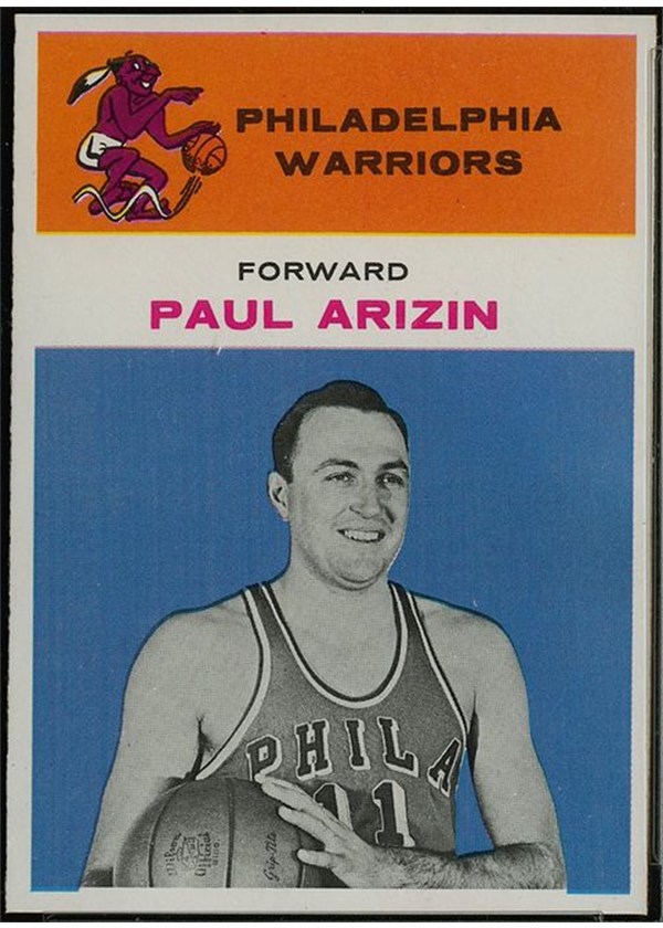 1961-62 Fleer Basketball #2 Paul Arizin front