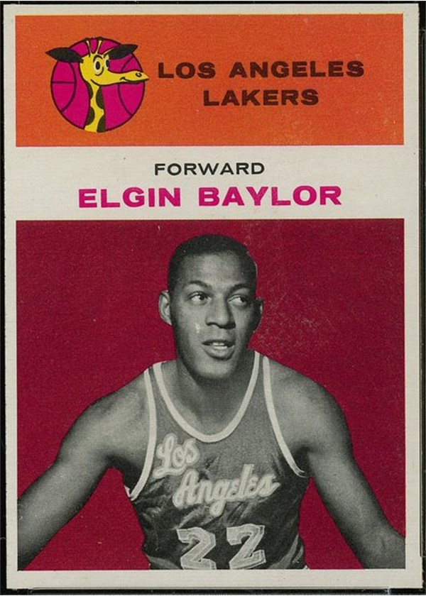 1961-62 Fleer Basketball #3 Elgin Baylor front