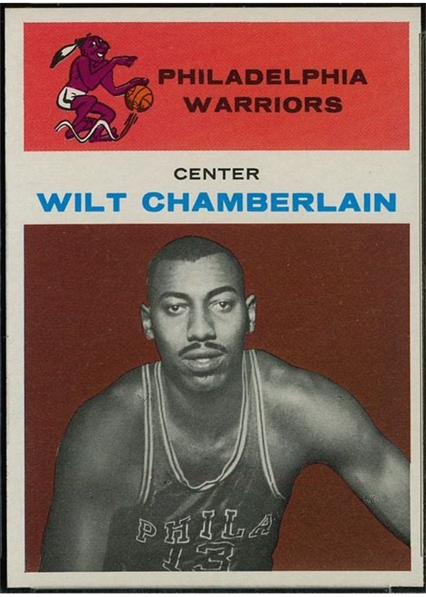 1961-62 Fleer Basketball #8 Wilt Chamberlain front