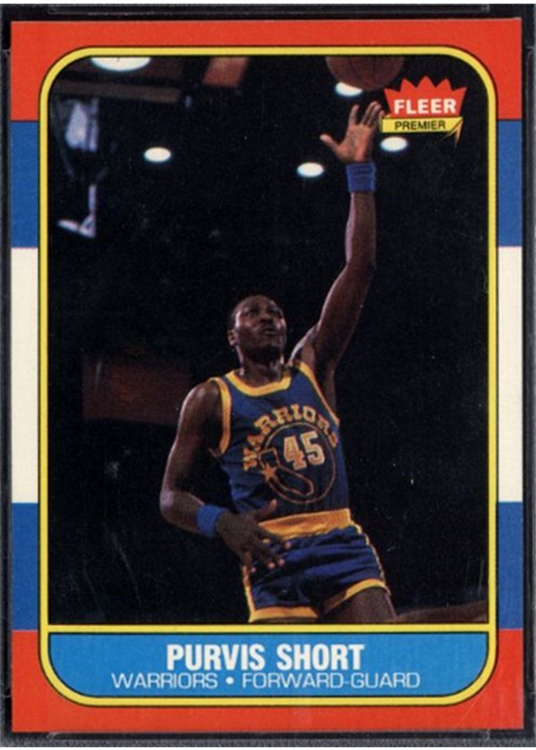 1986-87 Fleer #100 Purvis Short, Golden State Warriors