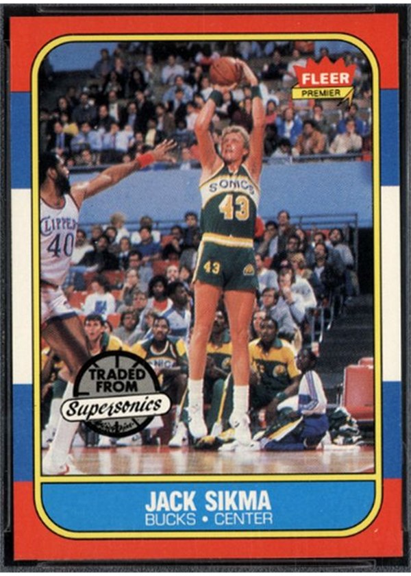 1986-87 Fleer #102 Jack Sikma, Milwaukee Bucks