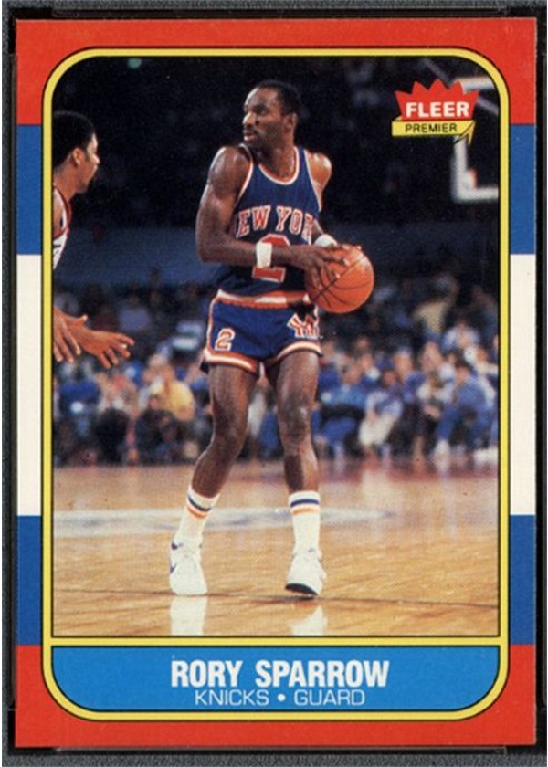 1986-87 Fleer #105 Rory Sparrow, New York Knicks