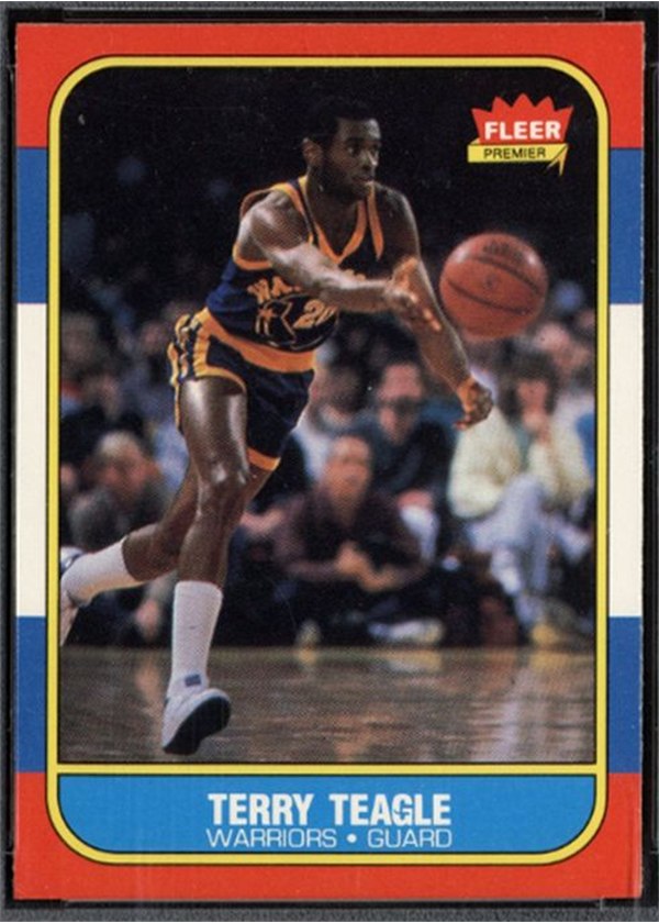 1986-87 Fleer #107 Terry Teagle, Golden State Warriors