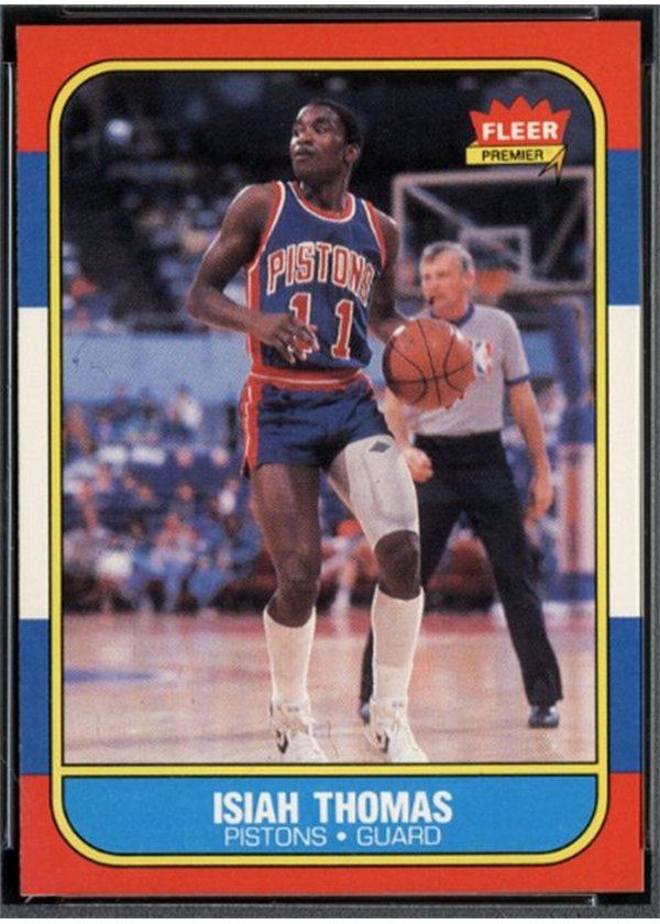 1986-87 Fleer #109 Isiah Thomas, Detroit Pistons