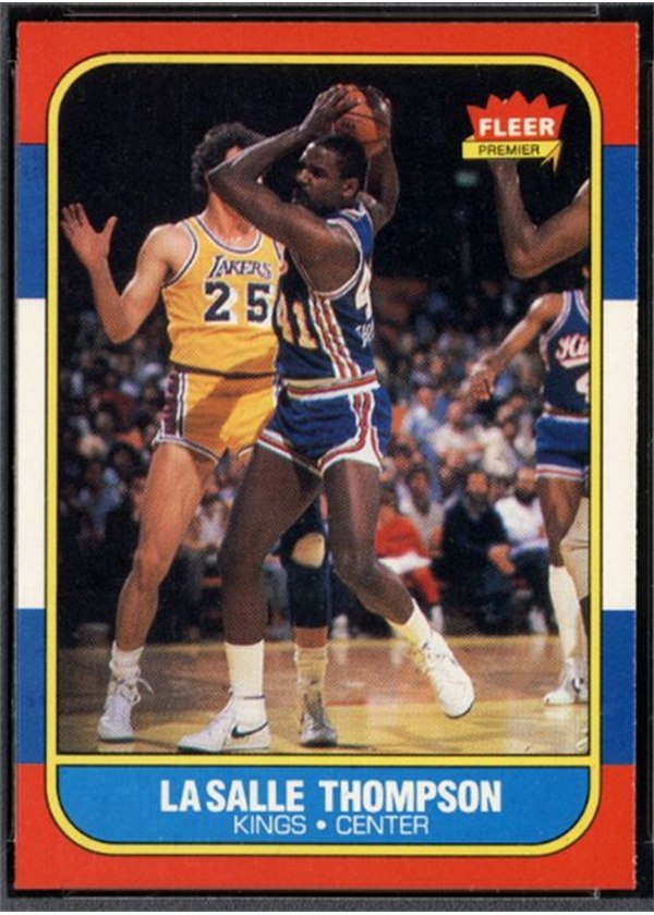 1986-87 Fleer #110 LaSalle Thompson, Sacramento Kings