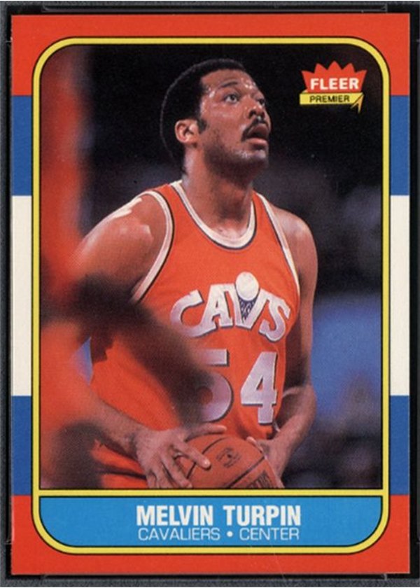 1986-87 Fleer #116 Mel Turpin, Cleveland Cavaliers