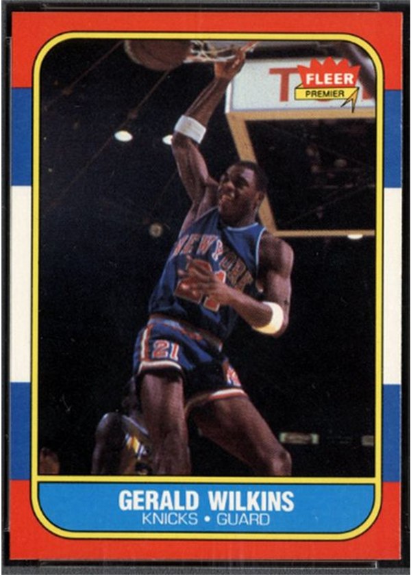 1986-87 Fleer #122 Gerald Wilkins, New York Knicks