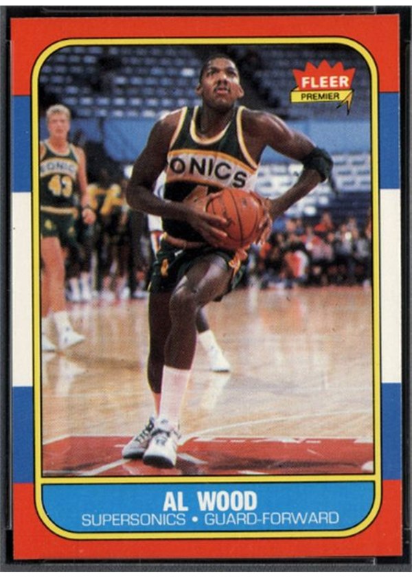 1986-87 Fleer #128 Al Wood, Seattle SuperSonics