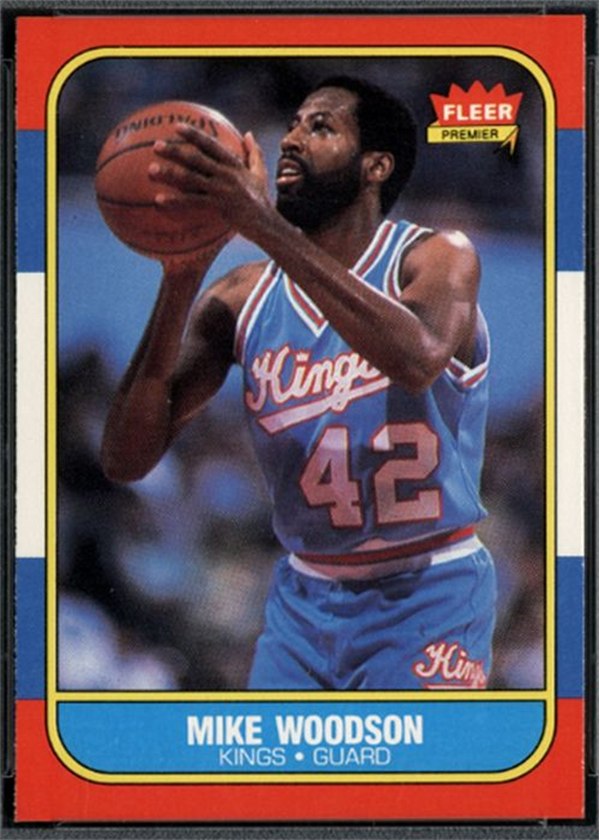 1986-87 Fleer #129 Mike Woodson, Sacramento Kings