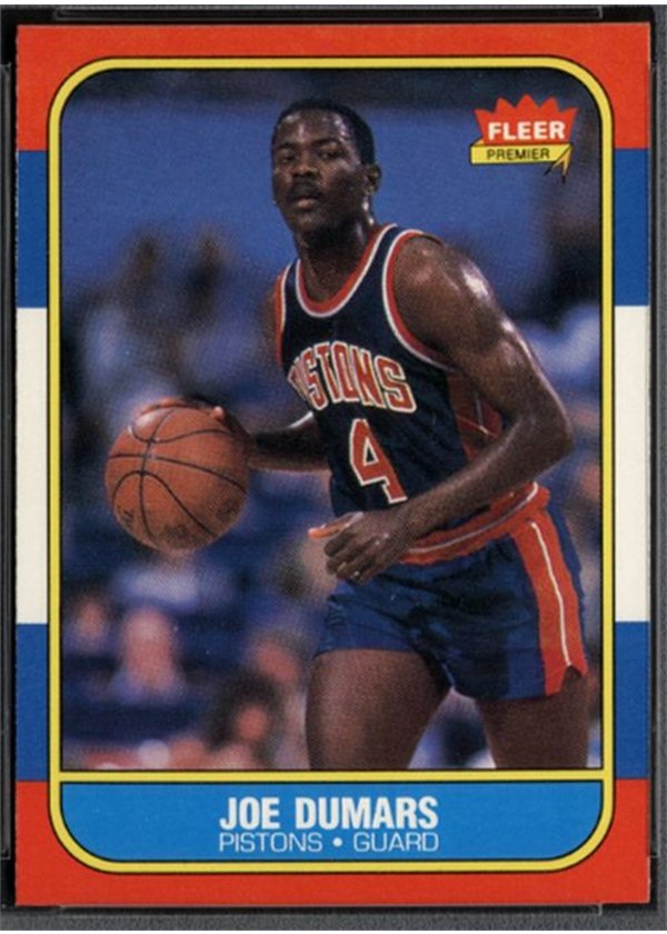1986-87 Fleer #27 Joe Dumars, Detroit Pistons