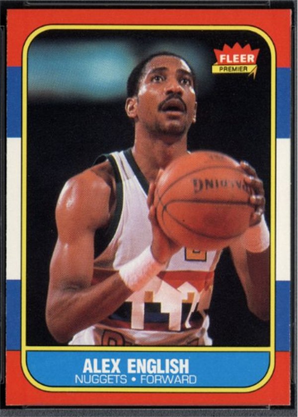 1986-87 Fleer #30 Alex English, Denver Nuggets