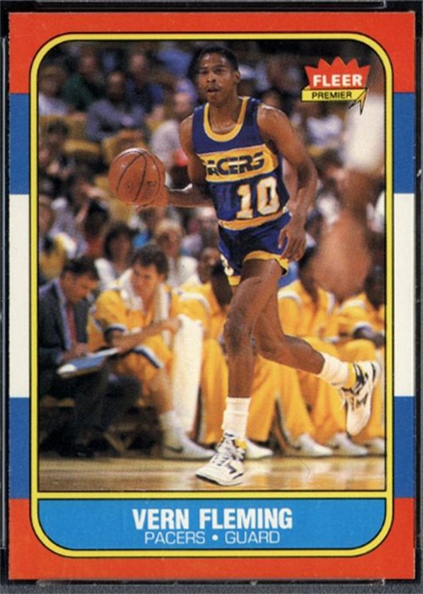 1986-87 Fleer #33 Vern Fleming, Indiana Pacers