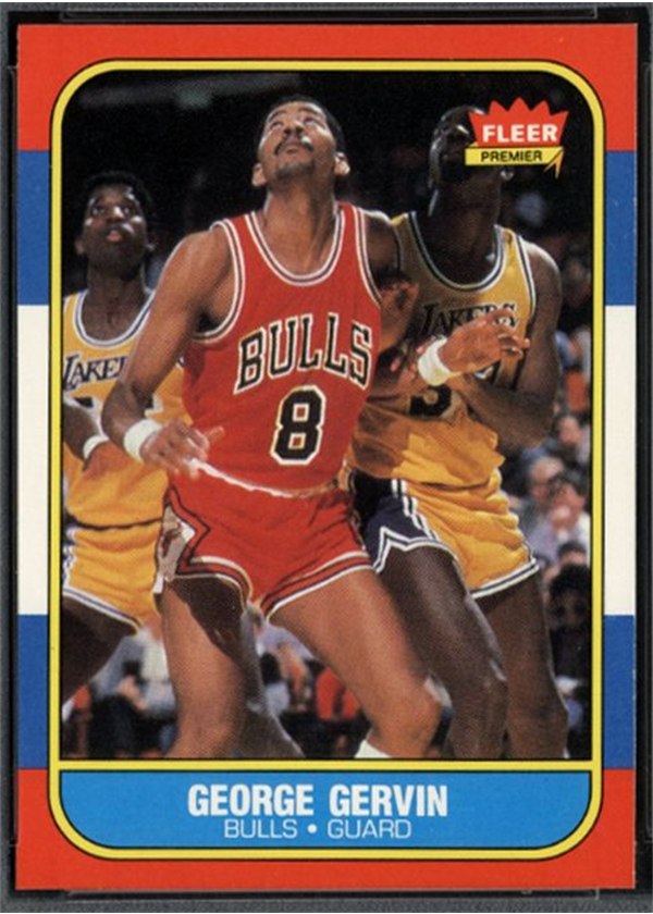 1986-87 Fleer #36 George Gervin, Chicago Bulls