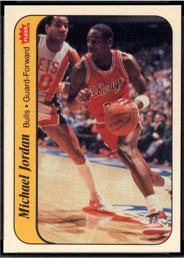 1986-87 Fleer Sticker #8 Michael Jordan, Chicago Bulls