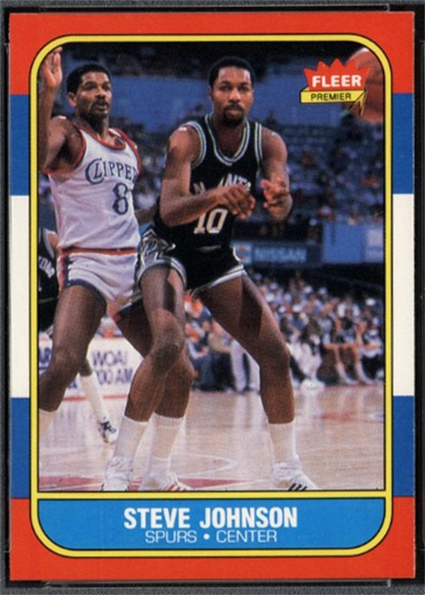 1986-87 Fleer #55 Steve Johnson, San Antonio Spurs