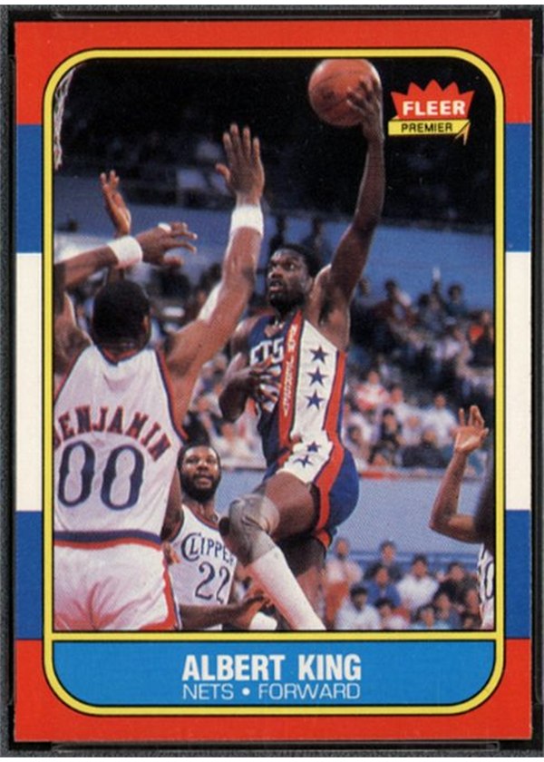 1986-87 Fleer #59 Albert King, New Jersey Nets