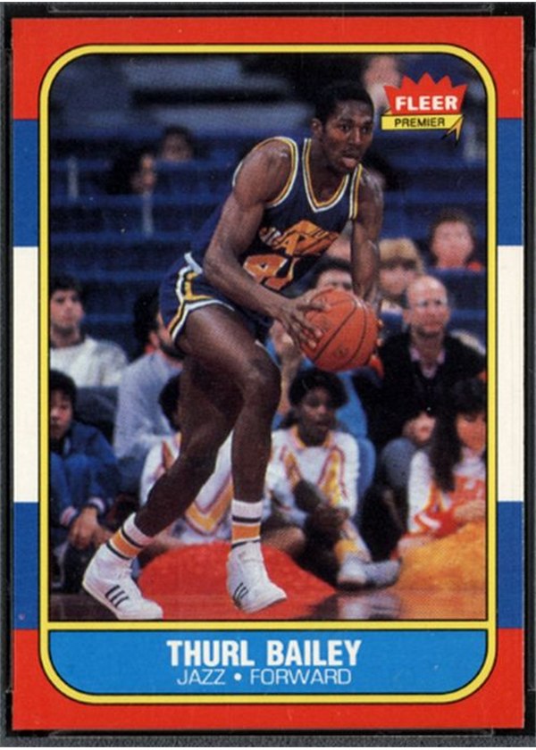 1986-87 Fleer #6 Thurl Bailey, Utah Jazz