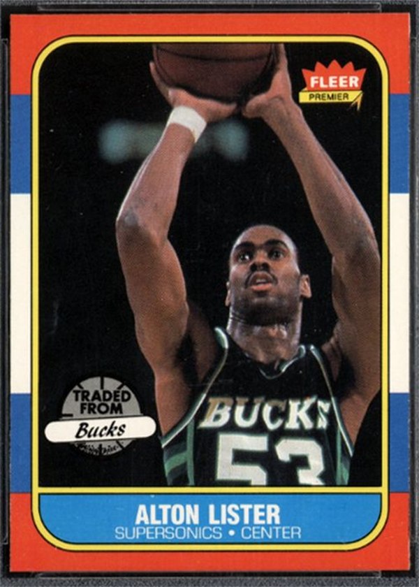 1986-87 Fleer #64 Alton Lister, Seattle SuperSonics