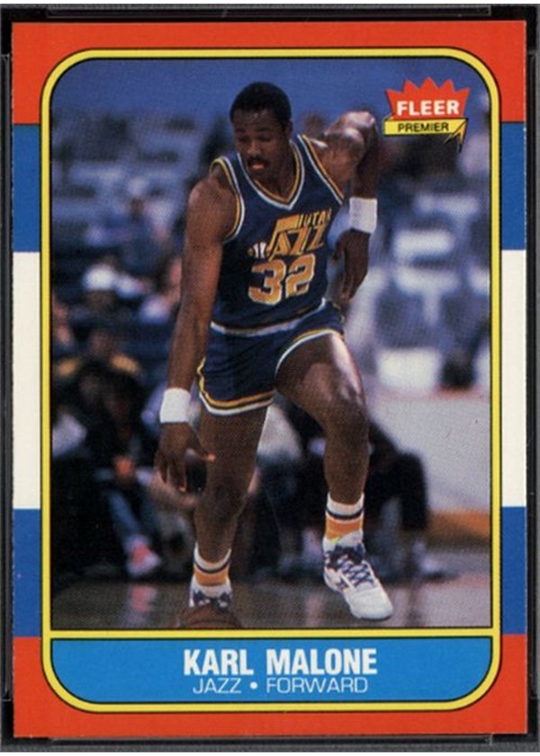 1986-87 Fleer #68 Karl Malone, Utah Jazz