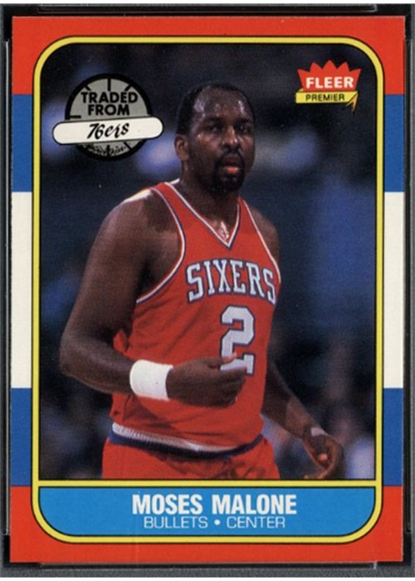 1986-87 Fleer #69 Moses Malone, Washington Bullets