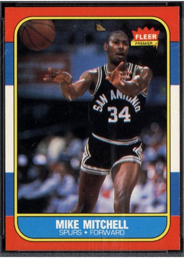 1986-87 Fleer #74 Mike Mitchell, San Antonio Spurs