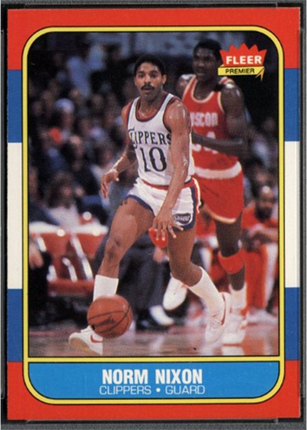 1986-87 Fleer #80 Norm Nixon, Los Angeles Clippers
