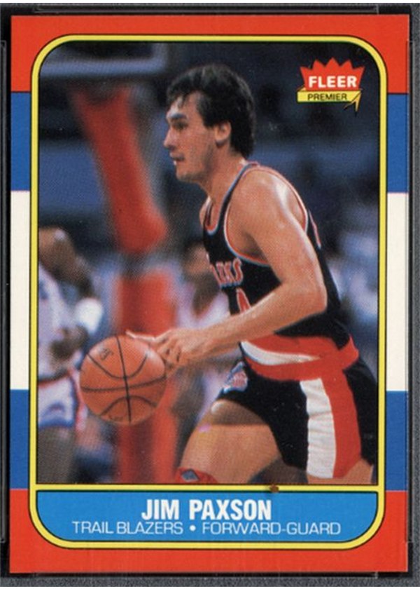 1986-87 Fleer #85 Jim Paxson, Portland Trail Blazers