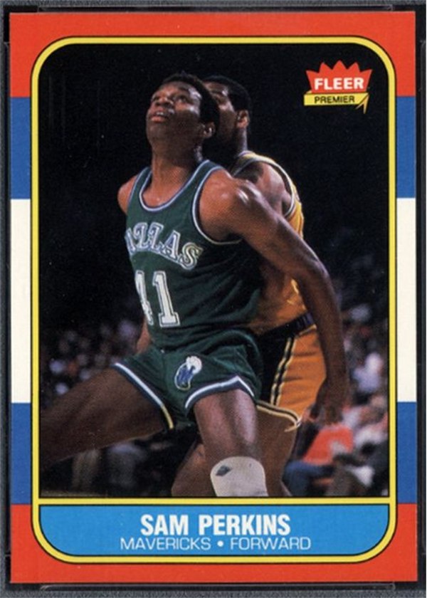 1986-87 Fleer #86 Sam Perkins, Dallas Mavericks