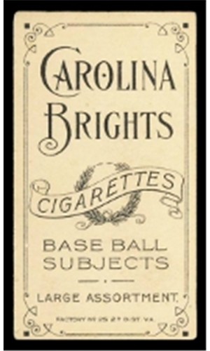 Carolina Brights tobacco back