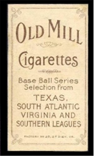 Old Mill (Brown) tobacco back