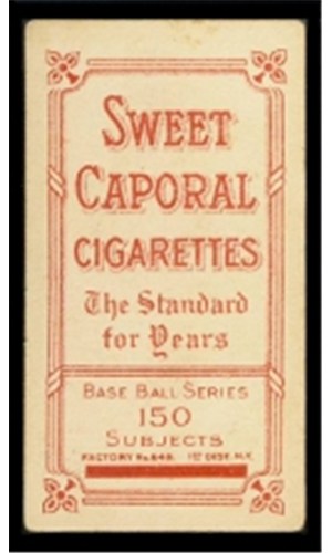 Sweet Caporal 150 (Factory 649 Overprint) tobacco back