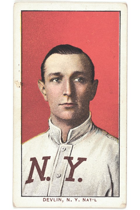1909-11 T206 Art Devlin, New York Giants (front)